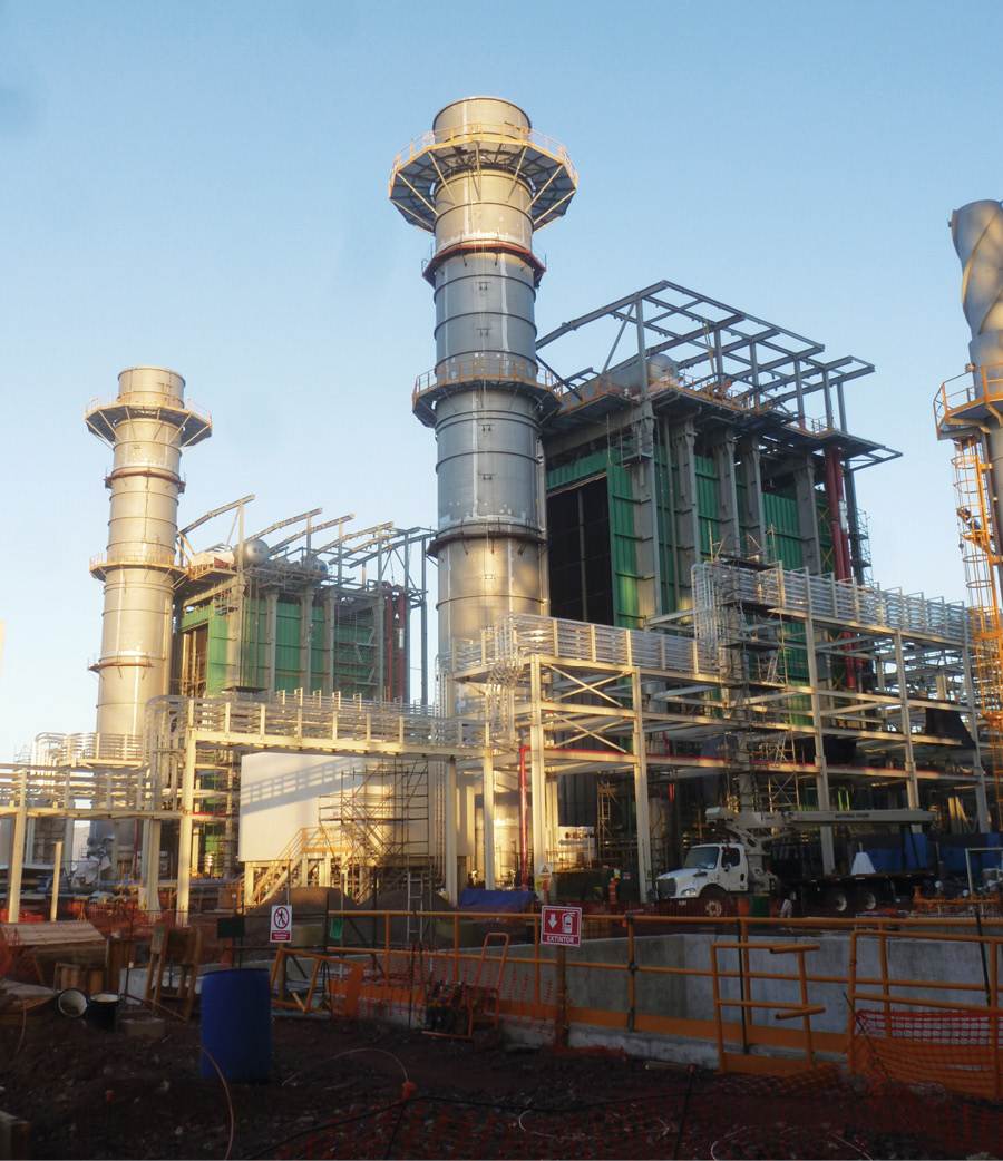 Iberdrola’s 890-MW Topolobampo II combined cycle plant is scheduled for commercial operation in January 2019. Topolobampo II is a high-efficiency natural gas-fired plant. The plant’s heat recovery steam generator is illustrated. Source: Iberdrola 